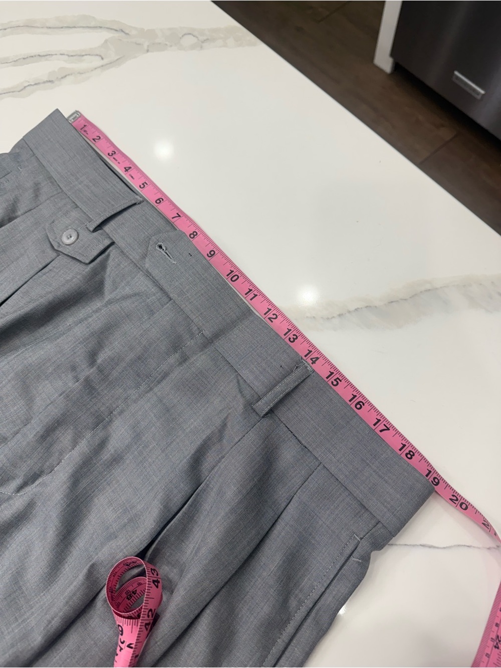 Gray Button-Front Stacy Adams Slacks - Picture 9 of 15